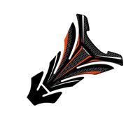 LXSKJ Pegatina para carrocería para Honda CBR650 F CBR650F, Protector De Almohadilla De Depósito para Motocicleta, Pegatinas Adhesivas(Orange)