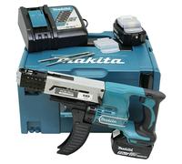 LXT 18V Atornillador para placas de yeso de batería DFR550RTJ (18 V, 2 baterías, 5 Ah, 4.000 r.p.m., Maleta incluida)