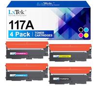 LxTek 117A - Cartucho de tóner Compatible para HP 117A W2070A W2071A W2072A W2073A para HP Color Laser MFP 178nw 178nwg 179fwg 179fnw para Color láser 150a 150nw 150w (4-Pack)