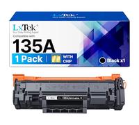 LxTek 135A W1350A Tóner con Chip Compatible para HP 135A W1350A 135X W1350X para HP LaserJet MFP M234dw M234sdw M234sdn M234 M209dw M209dwn M234 M209 (Negro, 1 Paquete)