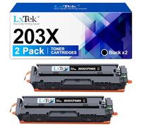 LxTek 203X CF540X 203 X Compatible para HP 203X Negro 203A CF540A para HP Color Laserjet Pro M281fdw Tóner para HP Color Laserjet Pro MFP M280nw M281fdw M281fdn M281cdw M254dn M254dw NW Negro