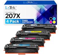 LxTek 207X - Cartucho de tóner Compatible Compatible para HP 207 207 A, 207X, W2210X, W2211X, W2212X, W2213X, para HP Color Laserjet Pro MFP M283fdw M255dw M282nw M283fdn M255nw (Negro Cian, Magenta