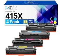 LxTek 415X Tóner para HP 415X 415A Multipack para HP Color LaserJet Pro MFP M479FDW para M479fdw Toner M479fnw M479dw M479fdn M454dw M454dn Impresora W2030X W2031X W2032X W2033X W2030 A (4 Paquete)