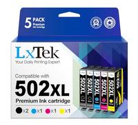 LxTek 502XL Cartuchos de Tinta Reemplazo para Epson 502 502 XL per Epson Expression Home XP-5100 XP5100 XP-5105 XP5105, Workforce WF-2860DWF WF-2865DWF WF-2860 WF-2865