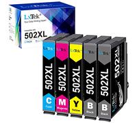 LxTek 502XL Cartuchos de Tinta Reemplazo para Epson 502 502 XL per Epson Expression Home XP-5100 XP5100 XP-5105 XP5105, Workforce WF-2860DWF WF-2865DWF WF-2860 WF-2865