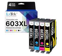 LxTek 603 XL 603XL Multipack Compatible para Epson 603 Cartuchos de Impresora Epson Xp 3100 para Expression Home XP-3100 XP-3105 XP-4100 XP-4150 XP-4105 XP-2100 XP-2105 XP-2810 Impresora (paquete de 4