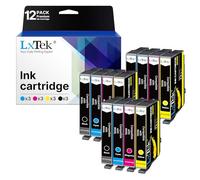 LxTek 603 XL - Cartuchos de Tinta compatibles para Epson 603 603XL para Expression Home XP-2100 XP-2150 XP-4155 XP-4105 XP-3150 XP-2155 XP 3100 XP 4150 Workforce WF-2850 WF-2835 (Paquete de 12)