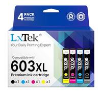 LxTek 603XL Compatible para Epson 603 XL Cartuchos de Tinta para Epson Expression Home XP-3100 XP-4100 XP-2100 XP-2105 XP-3105 XP-4105 Workforce WF-2810 WF-2830 WF-2835 WF-2850