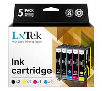 LxTek 603XL Multipack 603 XL Compatible para Epson 603 Cartuchos para Epson XP 3100 Cartuchos de Impresora para Epson XP-2100 Expression Home XP-2100 XP-4150 XP 3105 3150 4150 Impresora (5 Unidades)