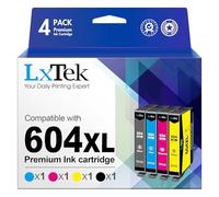 LxTek 604XL Cartuchos de Tinta compatibles para Epson 604 604XL para Expression Home XP-2200 XP-2205 XP-3200 XP-3205 XP-4200 XP-4205 Workforce WF-2910 WF-2930 WF-2935 WF-2950 (4-Pack)