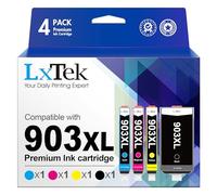 LxTek 903XL Multipack Cartuchos de Impresora 903 XL Compatible con HP 903 Cartuchos de Impresora 903 para HP Officejet 6950 Cartuchos de Impresora 6960 Officejet Pro 6970 Cartuchos ( Negro,