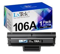 LxTek Tóner 106A W1106A Compatible para HP 106A Tóner para HP Laser MFP 135wg Tóner para HP Laser 107w 107a 107r MFP 137fwg 137fnw 135w 135a 135r Tóner (1 Negro, con Chip)