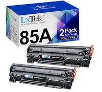 LxTek - Cartucho de tóner Compatible con HP 85A CE285A para impresoras Laserjet Pro P1102W Laserjet Pro P1109W M1212NF M1217NFW (2 Unidades), Color Negro