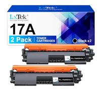LxTek Cartucho de tóner Compatible de Repuesto para HP CF217A 17A Compatible con HP Laserjet Pro M102a M102W Laserjet Pro MFP M130a M130fn M130fw M130nw (Negro, 2 Pack)