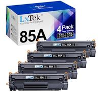 LxTek CE285A 85A Tóner Compatible para HP 85A Tóner CE285A para HP Laserjet P1102W P1102W Tóner P1102 M1212NF M1132MFP M1217NFW M1212 M1132 M1210 M1210MFP P1109 (4 Negro)