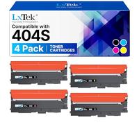 LxTek CLT-P404S Cartucho Tóner Compatible para Samsung Xpress SL C480W C430W C480FW C430 C480 C480FN y C48X, para Samsung CLT-K404S CLT-C404S CLT-Y404S CLT-M404S (Negro, Cian, Magenta y Amarillo)