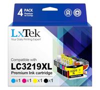 LxTek LC3219XL LC3219 Cartuchos de Impresora LC3217 LC 3219 XL LC 3219XL compatibles con Brother LC3219XL LC-3219XL para Brother MFC-J5330DW MFC-J5730DW MFC-J6930DW (Negro, Cian, Magenta, Amarillo)