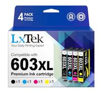 LxTek Paquete múltiple 603 XL 603XL compatible con 603 cartuchos para cartuchos de impresora xp 3100 para impresoras Expression Home XP-3100 XP-3105 XP-4100 XP-4150 XP-4105 XP-2100 XP-2105 XP-2810 (4
