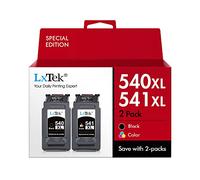 LxTek Remanufacturado 540 541 XL Cartucho de Tinta para Canon 540 541 PG-540XL CL-541XL para Canon Pixma TS5150 MG3650 MG3600 MG4250 MX475 MX375 MX535 MG3150 MG3500 MG3550