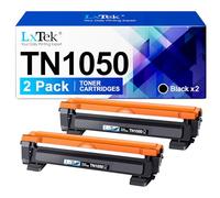 LxTek TN1050 Tóner Compatible para Brother TN 1050 TN-1050 Tóner para Brother DCP-1510 DCP-1610W DCP-1612W DCP-1512 MFC-1910W MFC-1810 HL-1110 HL-1212W HL-1210W HL-1112 Impresora (Negro, 2 Pack)