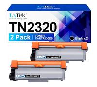LxTek TN2320 TN2310 Tóner Compatible para Brother TN-2320 para Brother MFC L2700DN MFC-L2700DW MFC-L2720DW MFC-L2740DW DCP-L2500D DCP-L2520DW DCP-L2540DN DCP-L2560DW HL-L2300D L2360DN(Schwarz, 2 Pack)