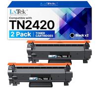 LxTek TN2420 - Cartuchos de tóner compatibles con Brother TN-2420 TN2410 para MFC-L2710DW MFC-L2710DN HL L2350DW HL-L2310D DCP-L2530DW DCP-L2510D MFC-L2730DW DCP-L2550DN (2 negros), impresión