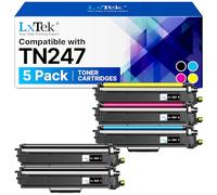 LxTek TN247 TN243CMYK Tóner Compatible para Brother TN-243CMYK TN-247 TN-243 para tóner Brother MFC L3750CDW DCP-L3550CDW MFC-L3770CDW MFC-L3710CW DCP-L3510CDW HL-L3210CW HL-L3210CW HL-L33210CW