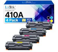 LxTek Toner 410A 410X 410A CF410A CF410X CF411A CF412A CF413A Compatible para HP 410A Toner 410X para HP Color LaserJet Pro MFP M477fdw Toner M477fdn Printer CF411X CF412X CF412X 413X Pack 4