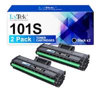 LxTek Tóner MLT-D101S Compatible para Samsung MLT-D101S D101S Tóner ML2160 para Samsung ML-2160 ML-2165 ML-2165W ML-2168 SCX-3405W SCX-3405F SCX-3405 SCX-3405FW SCX-3400 SF-760 SF-760P (2 Negro)