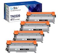 LxTek Tóner TN2220 TN2210 Compatible para Brother TN 2220 para Brother MFC-7360N MFC-7460DN MFC-7860DW FAX-2840 FAX-2940 HL-2130 HL-2240 HL-2250DN HL-2135W DCP-7055 DCP-7055W DCP-7065DN (4 Negro)