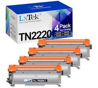 LxTek Tóner TN2220 TN2210 Compatible para Brother TN 2220 para Brother MFC-7360N MFC-7460DN MFC-7860DW FAX-2840 FAX-2940 HL-2130 HL-2240 HL-2250DN HL-2135W DCP-7055 DCP-7055W DCP-7065DN (4 Negro)