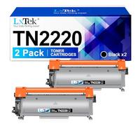 LxTek Tóner TN2220 TN2210 Compatible para Brother TN 2220 TN-2220 TN-2010 Tóner para Brother HL 2130 MFC 7360N DCP 7055W MFC 7360n Tóner DCP-7065DN MFC-7360N FAX-2840 FAX-2940 (2 Negro)