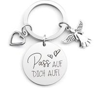 Lxtness Llaveros De áNgel De La Guarda,Llavero de ángel de la guarda para coche,Llavero De Angel, llavero personalizado, llavero con cuidado, regalo para hombre, mujer, conductor, papá