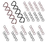 LXUEJIE 20 horquillas en espiral para el pelo, 2 colores, horquillas en espiral para niñas y mujeres, clip redondo antiarañazos y giro de moño, elegante pasador de bollo, pasadores giratorios de
