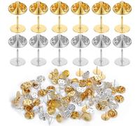 LXUEJIE 50 pares de cierres de mariposa, cierres de mariposa, cierres de mariposa, clips para manualidades, corbatas, chaquetas, sombreros, bolsas