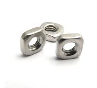 LXURY 100 Uds Tuercas cuadradas Delgadas M3 M3x5.4x1.8 A2 304 Tuercas cuadradas Delgadas de Acero Inoxidable DIN 562 Bloques DIN562 Tipo Delgado métrico