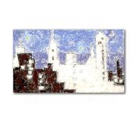 LXURY Famosa Cuadros sobre lienzo-Arquitectura con estrellas II-Impresiones en lienzo Obras de arte Reproducción clásica-Póster para sala de estar Decoración del hogar 80x145cm Sin marco