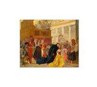 LXURY Famosas Cuadro sobre Lienzo-Impresión en Lienzo-Lienzos Decorativos Hogar Modernos-Reproducciones Pinturas en Lienzo-Volver 80x95cm31x37inch Sin Marco