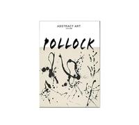 LXURY Famoso Jackson Pollock Poster Líneas Abstractas Lienzo Pintura Jackson Pollock Impresión Jackson Pollock Pared Galería De Arte Decoración Cuadro 40x60cmx1 Sin Marco