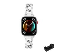 LXURY Pulseras de metal para Huawei Watch Fit 3, pulsera para mujer, acero inoxidable, ajustable, elegante, correa para Huawei Watch Fit 3, correa de repuesto compatible con Huawei Watch Fit 3 correa