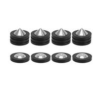 LXWalibrex 4 unidades de almohadillas aislantes con púas para altavoces, pies de aislamiento de vibraciones HiFi para altavoces, amplificadores y tocadiscos; almohadillas antivibración de