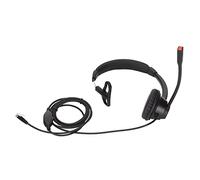 LXWalibrex Auricular monaural de Servicio al Cliente con micrófono de cancelación de Ruido, Auricular de un Lado con Conector RJ9, Auricular de comunicación empresarial con Volumen