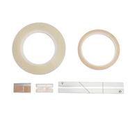 LXWalibrex Kit de bloque de empalme para cinta de 10 pulgadas, 1/4, conjunto de empalme de cinta en carrete abierto de aleación de aluminio con cinta de empalme, cinta guía y cuchillas para