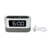 LXWalibrex Portalápices Reloj despertador Diseño de portalápices Memoria de tiempo Hora Fecha Pantalla de temperatura Reloj LED para dormitorio de oficina (Blanca)