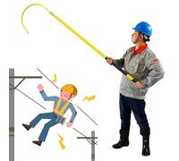 LXWKAI Gancho de rescate aislado de alto voltaje, barra de seguridad no conductora de 1 m para atención de emergencia, herramienta de salvamento para electricistas y socorristas (amarillo, 3.3 pies)