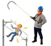 LXWKAI Gancho de rescate aislado de alto voltaje, poste de seguridad no conductor (10 pies) para atención de emergencia, herramienta de defensa que salva vidas, equipo de seguridad eléctrico comercial