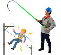 LXWKAI Gancho de rescate aislado de alto voltaje, poste no conductivo para salvar vidas, palo de seguridad para atención de emergencia, uso comercial, verde, 1 m
