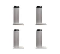 LXWKAI Patas para Muebles, sofás, mesas de TV de Metal, mesas de Centro, armarios, Capacidad de Carga: 400 kg/882 LB, Ajustables 0,8 Pulgadas, Juego de 4 (18 cm/7,1 Pulgadas)