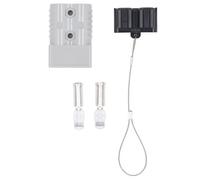 Lxwraptorial Conector rápido para baterías de 175 A y 600 V, Accesorio de alimentación Modular con Tapa de PC Retardante de Llama, Terminal de Cobre Chapado en Plata para cabrestante de