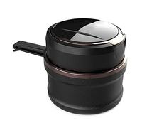 LxwSin Cenicero Coche,Cenicero desmontable para automóvil de 2 piezas de fácil limpieza con luz LED con tapa abatible, cenicero autoextinguible para automóviles Van Camping al aire libre